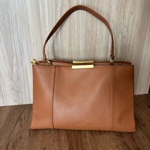 Ted Baker London Camieli Bow Leather small shoulder Tote bag beige / Carmel